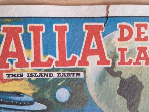 This Island Earth ORIGINAL Mexican 1955 LOBBY CARD Contreras sci-fi edge art! b - Picture 5 of 6