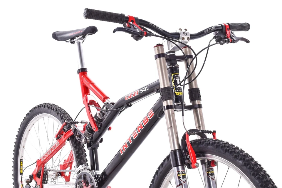 Bicicleta de Montaña Grande USADA Intense Uzzi SL 3x8 Velocidad Blanca Brothers Horquilla Foto 3 de 4