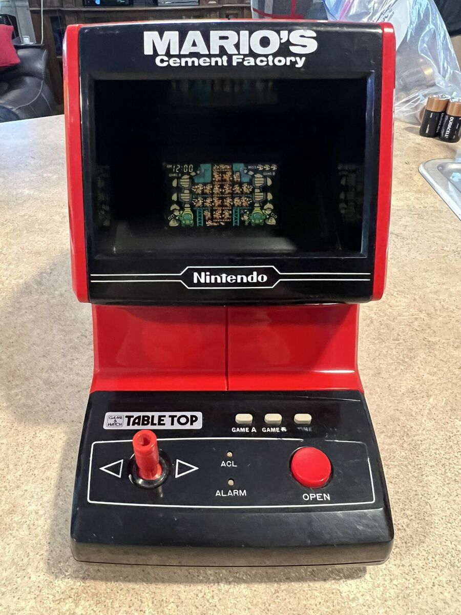 1983 Vintage Nintendo Mario's Cement Factory Tabletop Game 1983 Vintage Nintendo Mario's Cement Factory Tabletop Game