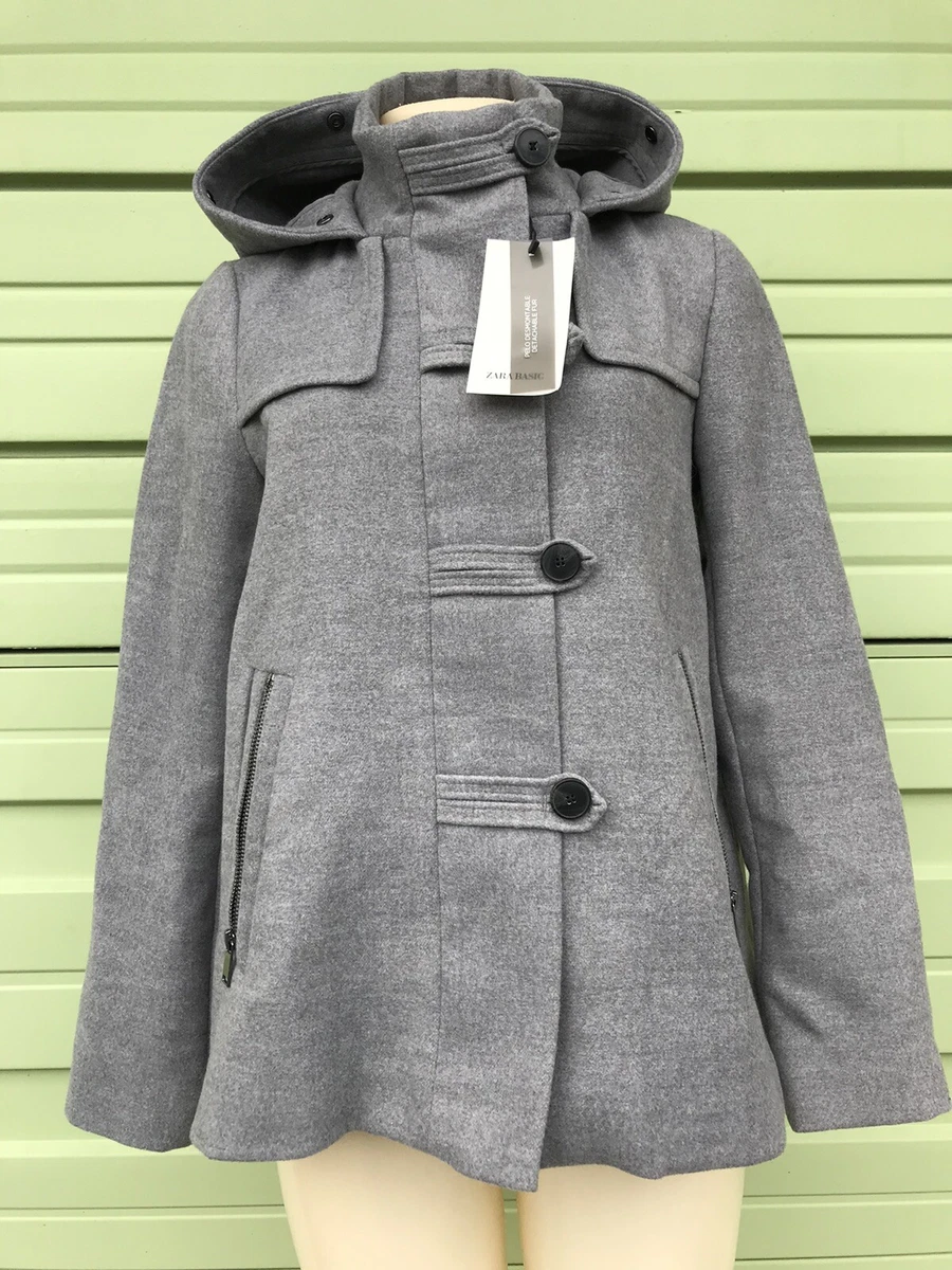 Zara three quarter length coat sale