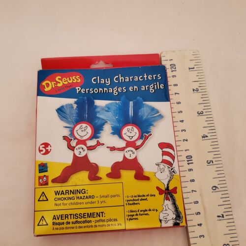 New Thing 1 & 2 Dr Seuss Cat in the Hat Action Figure Clay Characters 2010 And 1 - Picture 3 of 24
