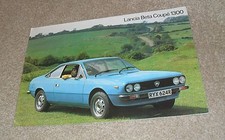 Lancia Beta Coupe 1300 Brochure 1977