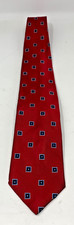 Club Room Red With Squares 100 Silk Tie