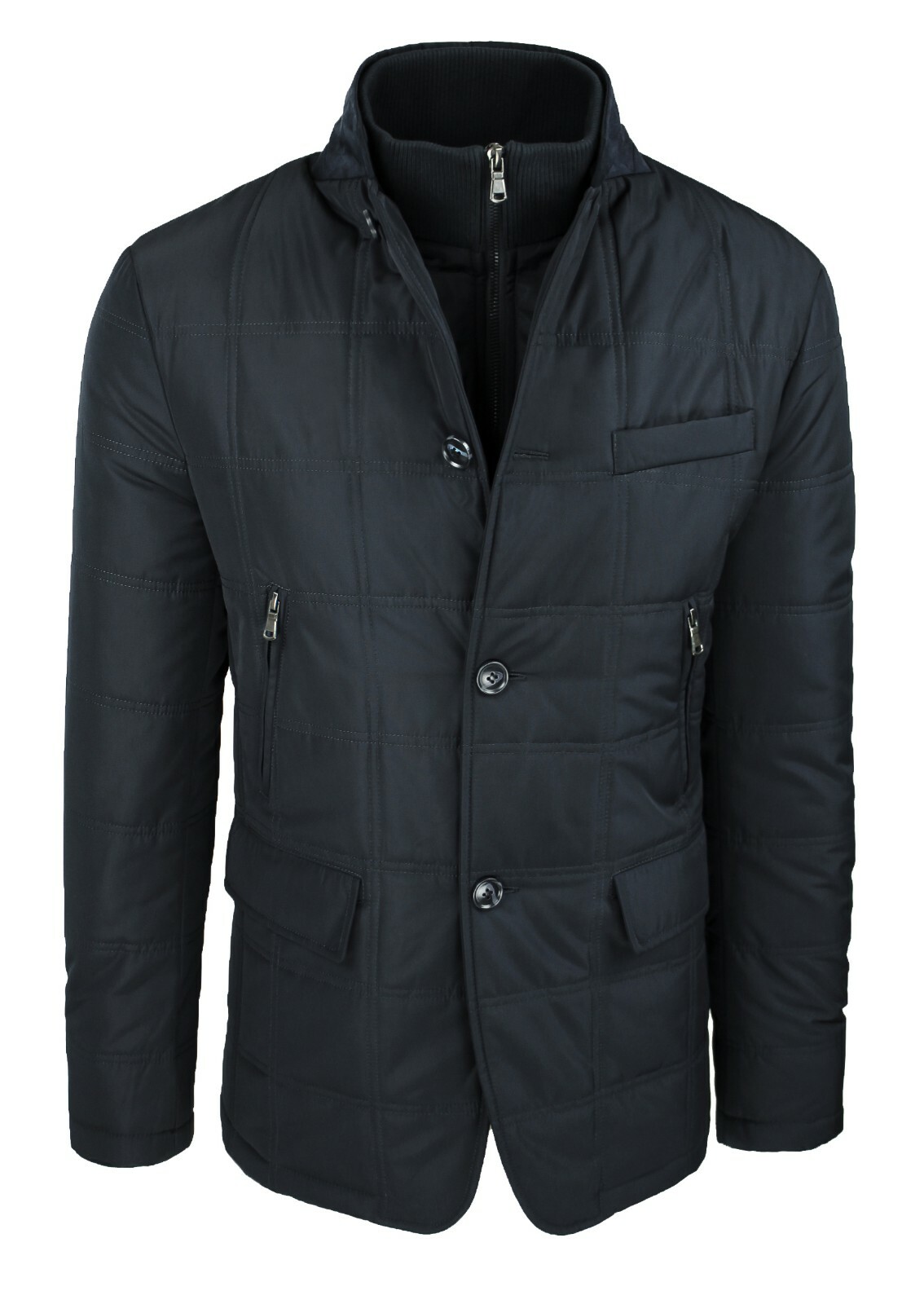 Giacca Antivento Giubbotto Autunnale Uomo Elegante Giacca - Main Image