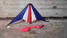 Vintage Cheetah Stunt Kite 64" Span Red White Blue
