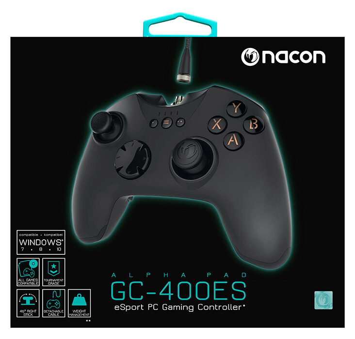 NACON Controller Pro Gamer Wired Gamepad PC GC-400ES NACON