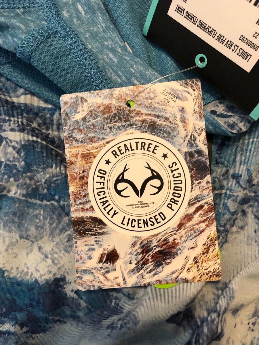 Chemise De Pêche Realtree Réversible UPF30 - Homme Taille S - Bleu Camouflage