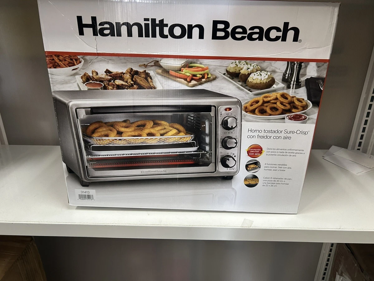 Hamilton Beach Sure-Crisp Air Fryer Toaster Oven, 6 Slice Capacity