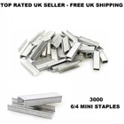 3000 pcs Office School Home 6/4 Staples for Bambi Mini Staplers Turtle plier UK
