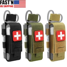 Tactical MOLLE EMT Pouch TQ Medical Pouch Belt Holder Trauma Shear Slot Holster