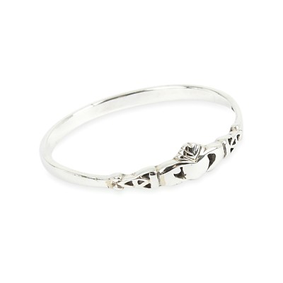   NEU Sterlingsilber Claddagh Stapelring in Größen G-Z/20 verschiedene Größen 
