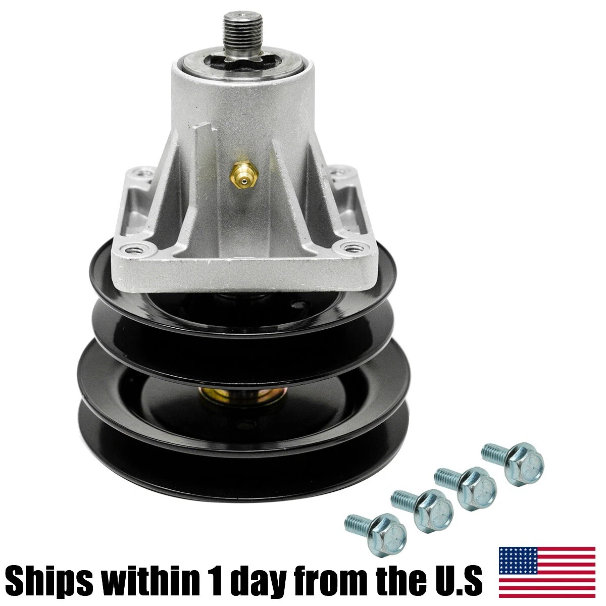 Yard outlet machine spindle