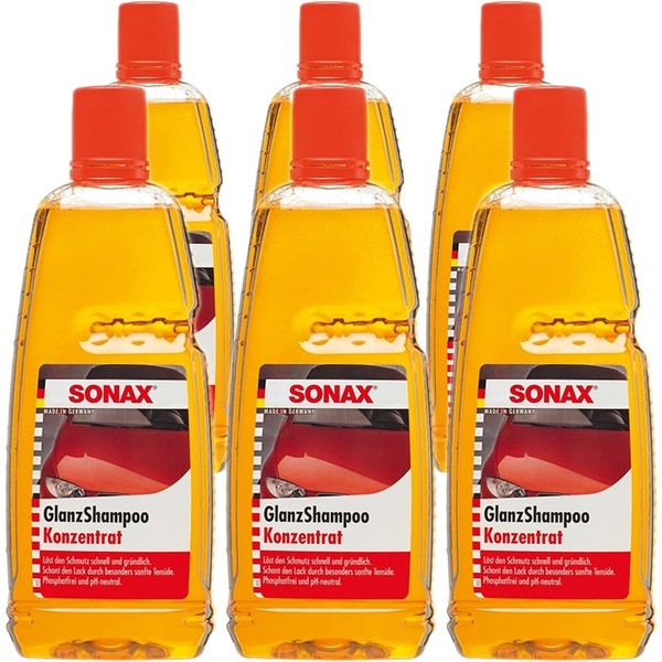 Sonax 6X 03143000 Glanzshampoo Konzentrat Glanz Autoshampoo 1L-image