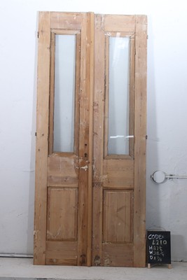 VINTAGE DOUBLE FRENCH GLASS DOOR L210