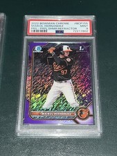 2022 Bowman Chrome Maikol Hernandez PURPLE SHIMMER /250 PSA 9
