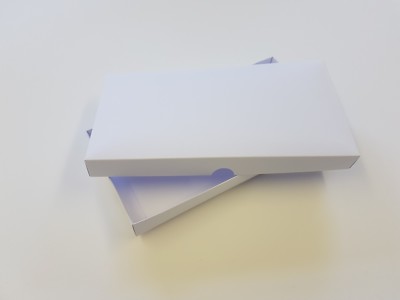 100 x DL Grußkartenboxen, Geschenkboxen, weißer Karton, kostenlose Lieferung