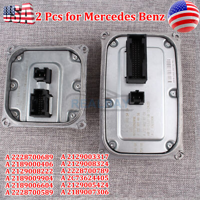 2 Sets For MERCEDES BENZ LED HEADLIGHT BALLAST VOLTAGE CONVERTER 
