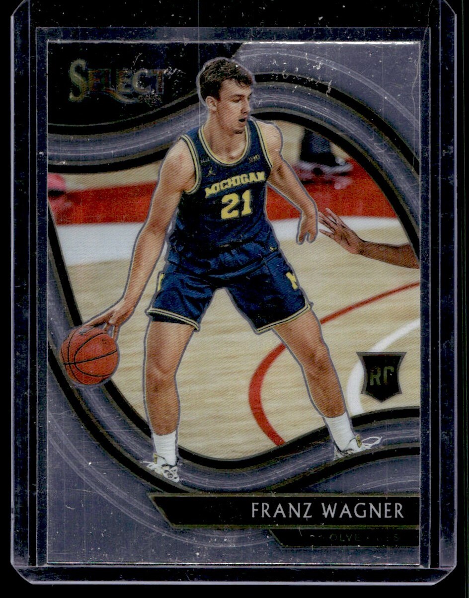 2021-22 Panini Select Courtside Franz Wagner Rookie G3 Michigan Wolverines #284