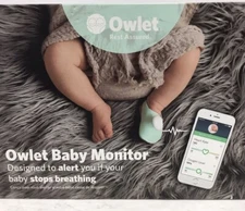 Owlet Smart Sock Baby Monitor Tracks Heart rate And Oxygen Levels 