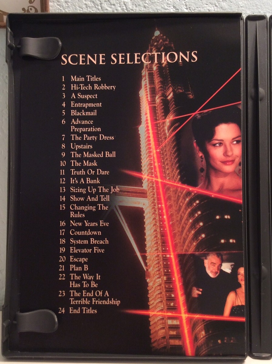 Entrapment DVD Movie Sean Connery Catherine Zeta Jones Rated