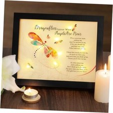 Memorial Gifts LED Shadow Box - Sympathy Gift Memorial Day Dragonfly
