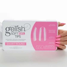 Harmony Gelish Soft Gel Tips - Short Round Box Of 550 Tips