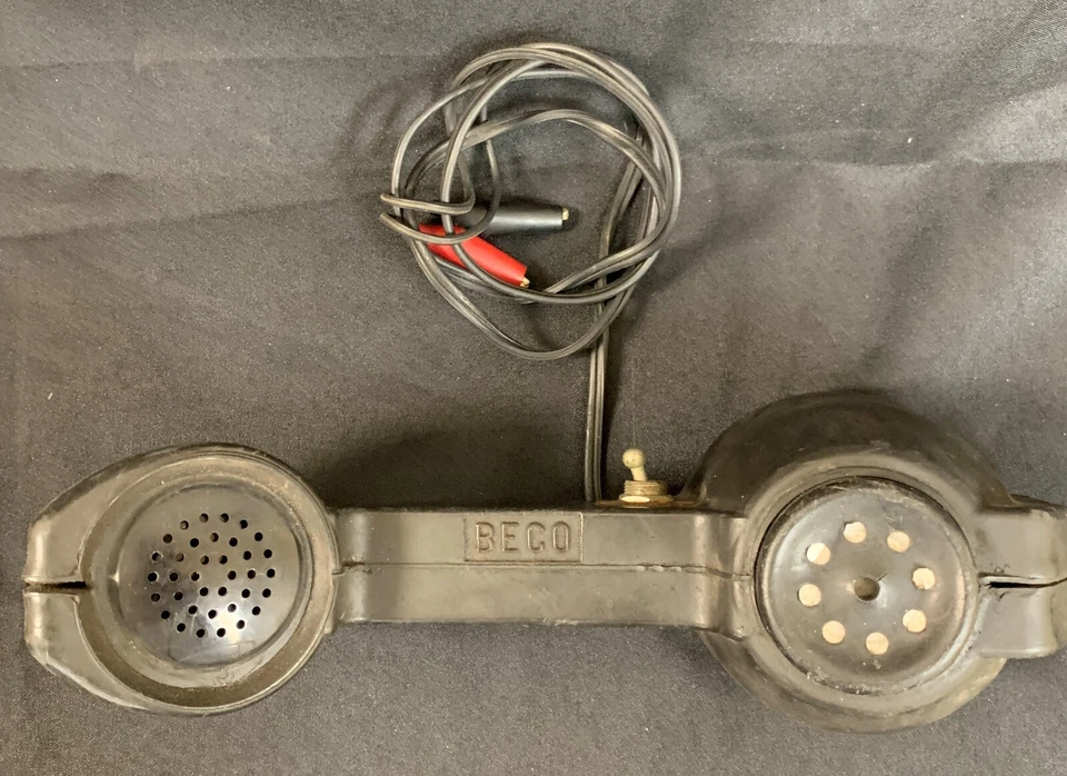 Teléfono probador de línea giratoria vintage Lineman's Foto 2 de 4