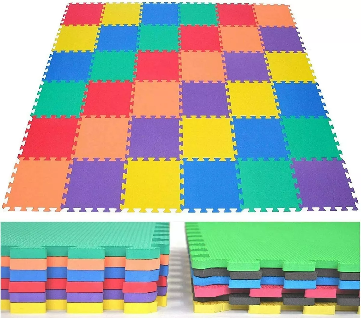 Large Soft Foam EVA Kids Floor Mats Jigsaw Tiles Interlocking