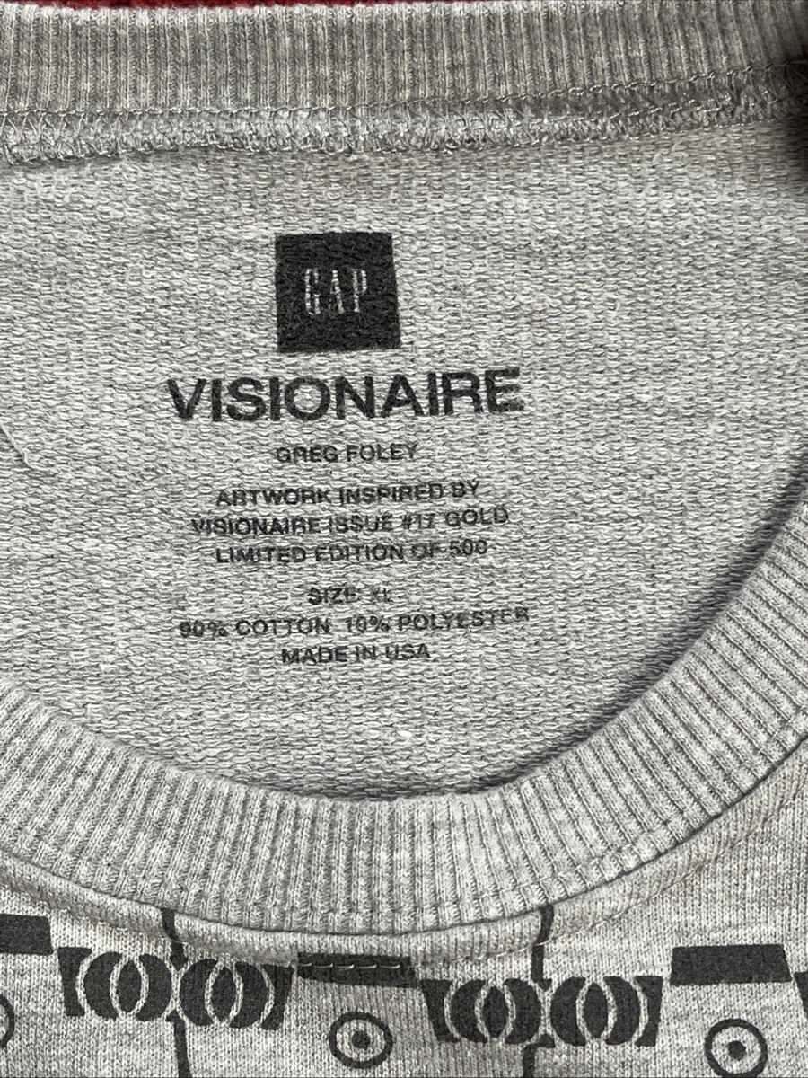 Rare VISIONAIRE X GAP Greg Foley Ltd Edition of 500 Crewneck Print