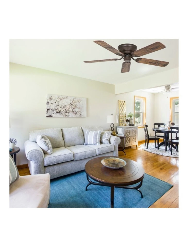 CLASSIC FLAT 132 III Ventilatore senza Luce marrone con pale bicolor CasaFan - Immagine 2 di 4