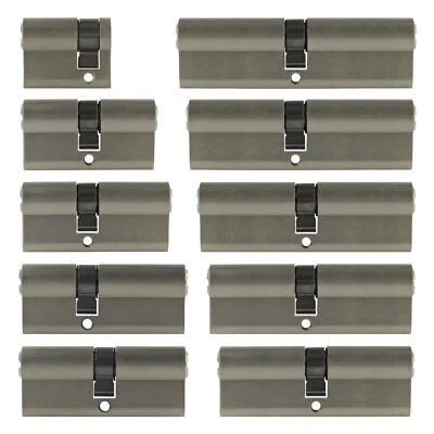 1x Profilzylinder 30/10 bis 50/50 +5 Schlüssel Schloss Verschiedenschließend