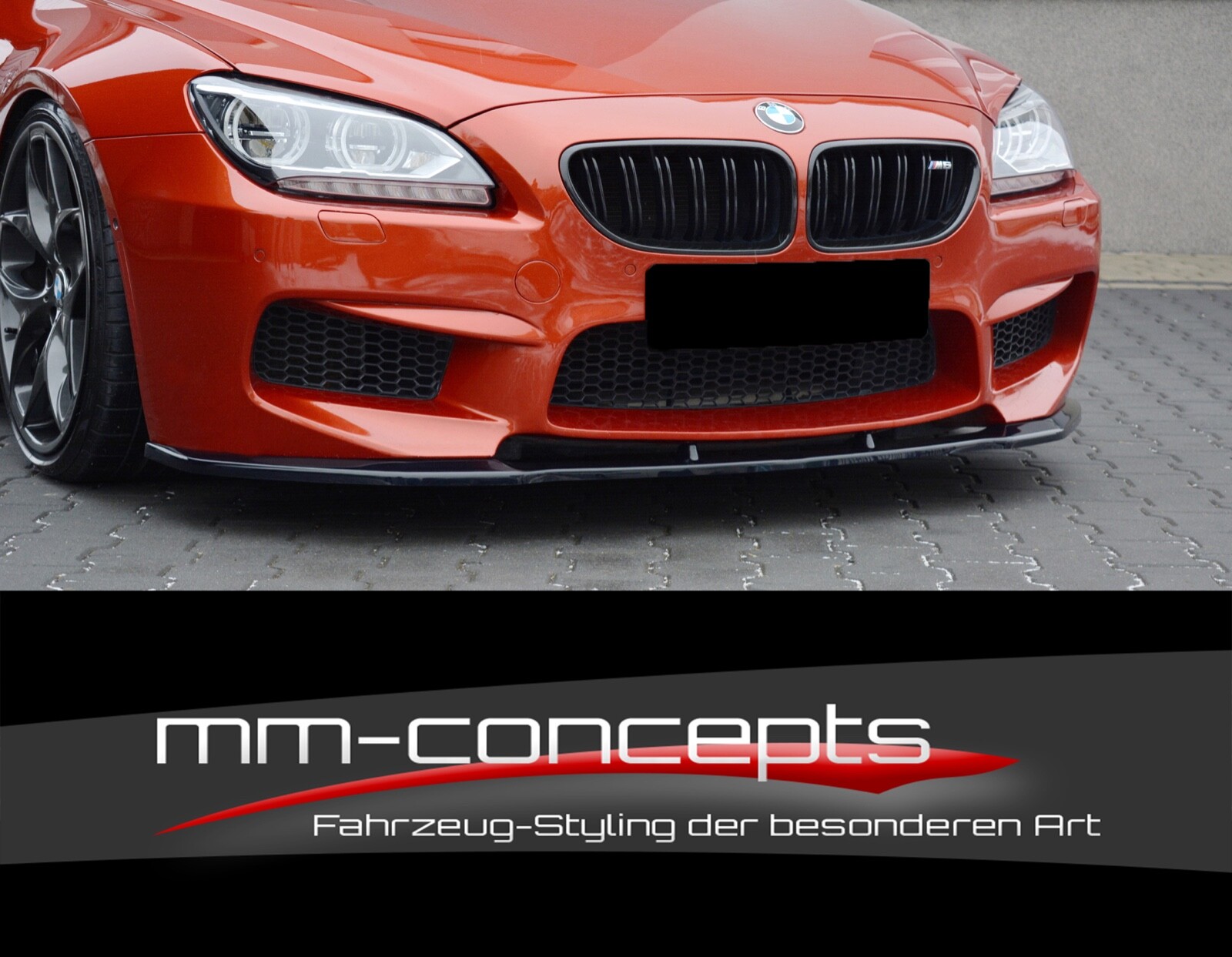 CUP SPOILERLIPPE FRONT Ansatz Passend Für BMW 5er GT F07 Schwarz
