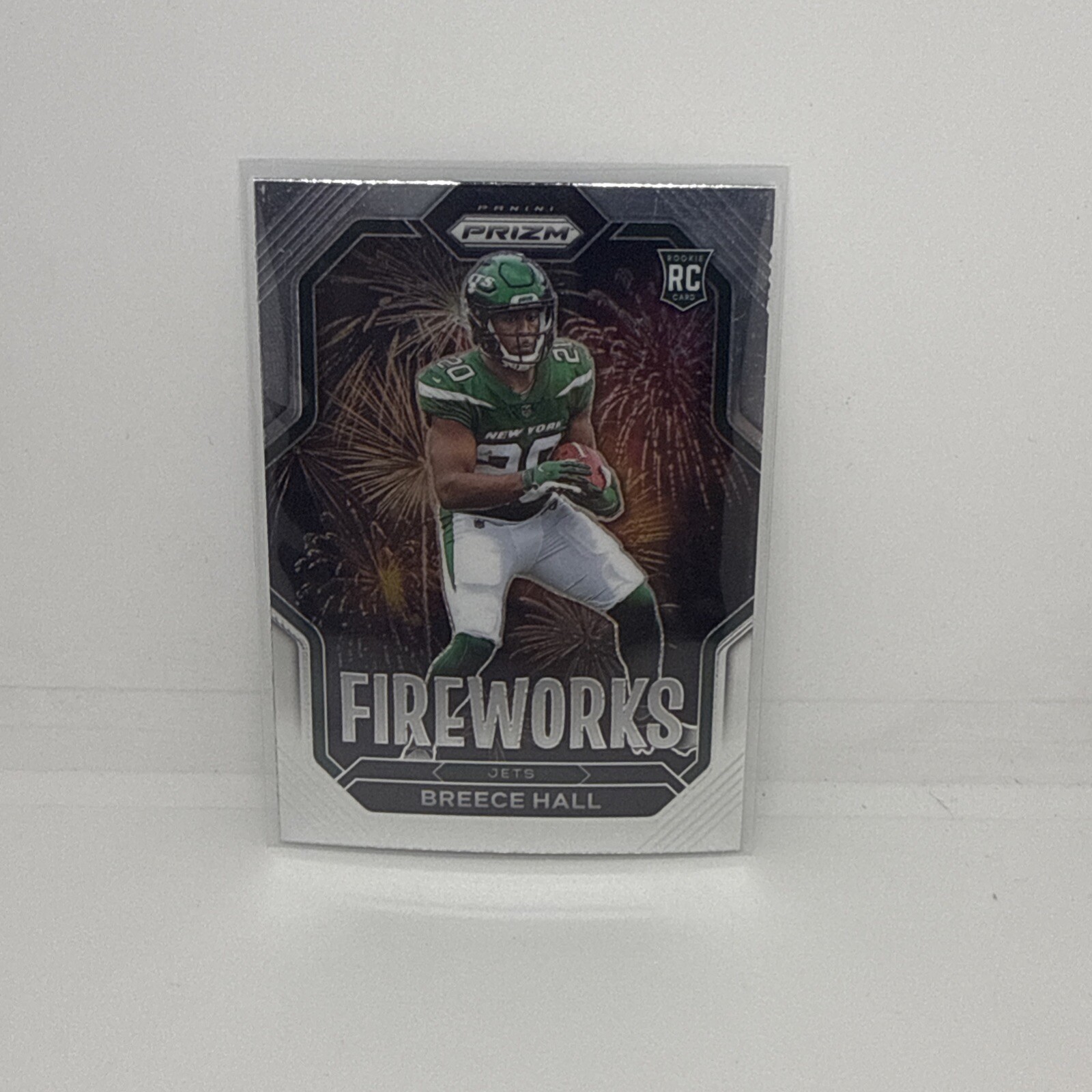 2022 Panini Prizm Breece Hall Fireworks Rookie RC #F-24 New York Jets Rookie
