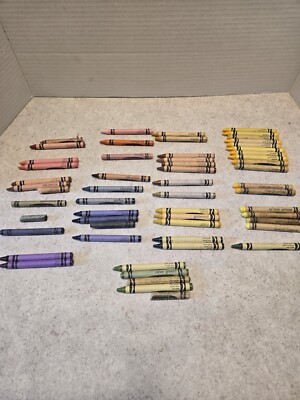Retired Crayola Crayons Lot Of 50