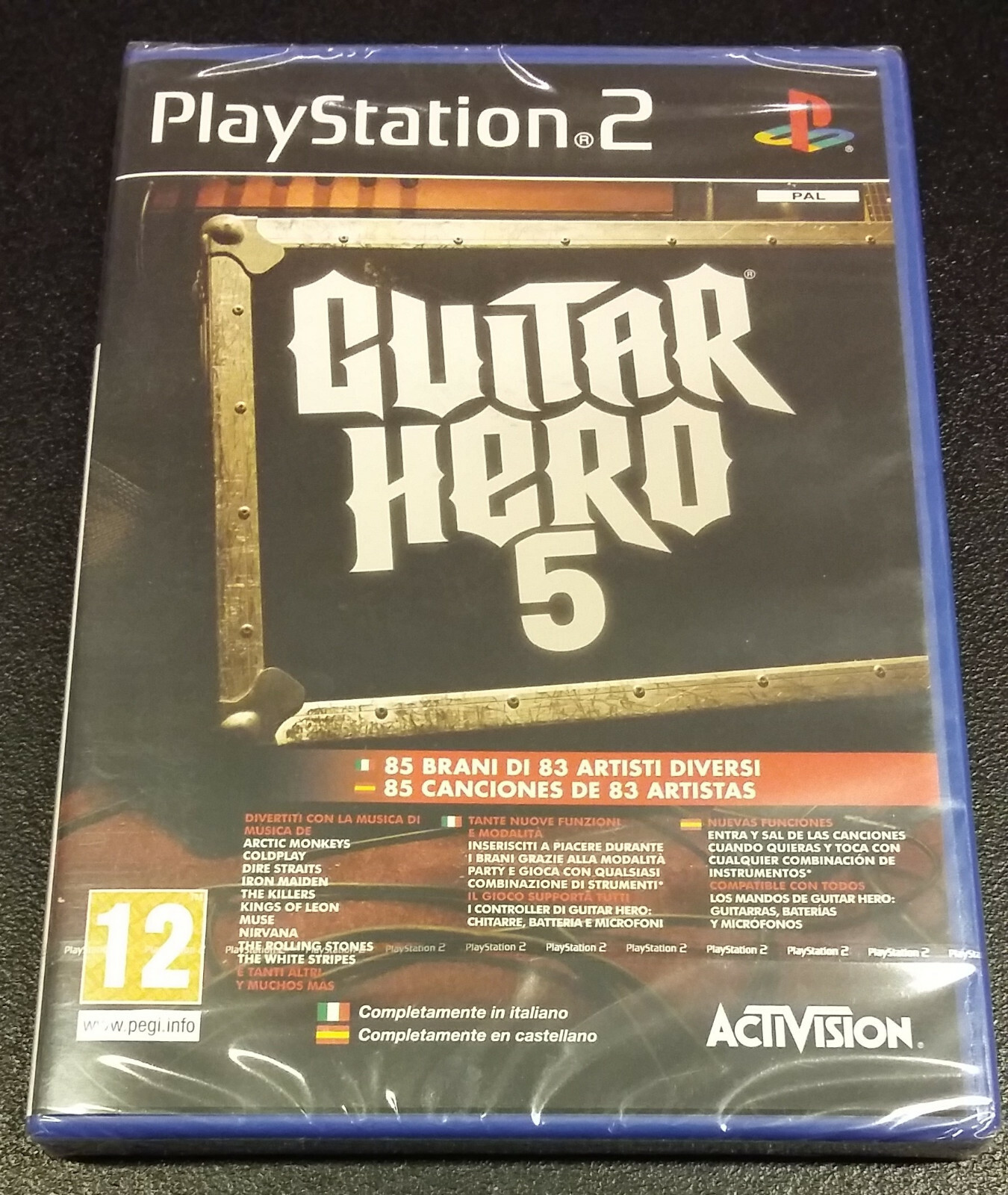 Guitar Hero 5 Playstation PS2 solo gioco edizione italiana 1°stampa New & Sealed
