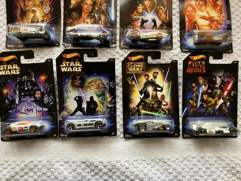 HOT WHEELS STAR WARS DISNEY serie completa 8 cars 2014 - Immagine 2 di 4