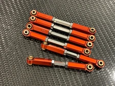 6pcs Aluminum Steering & Suspension Link Set for 1/8 Arrma Typhon 4x4 3S Red