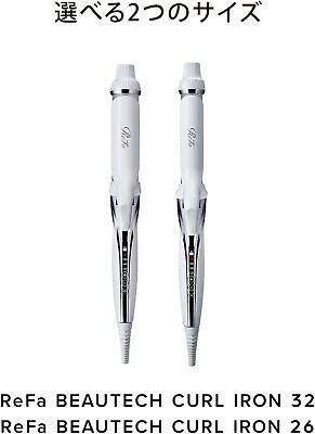 RE-AG00A ReFa Beautech Curl Iron 26 White CURL IRON 26 Japan Imported NEW