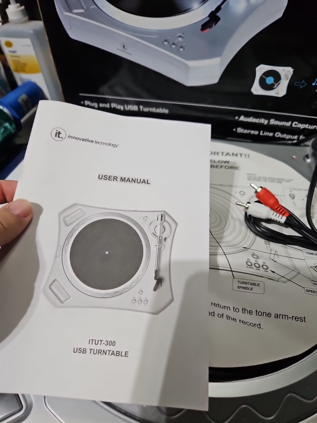 IT Innovative Technology Model ITUT-300 USB Turntable New Open Box