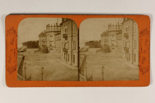 ALLEMAGNE Château de Rheinstein, Photo H. Jouvin Stereo Albumine ca