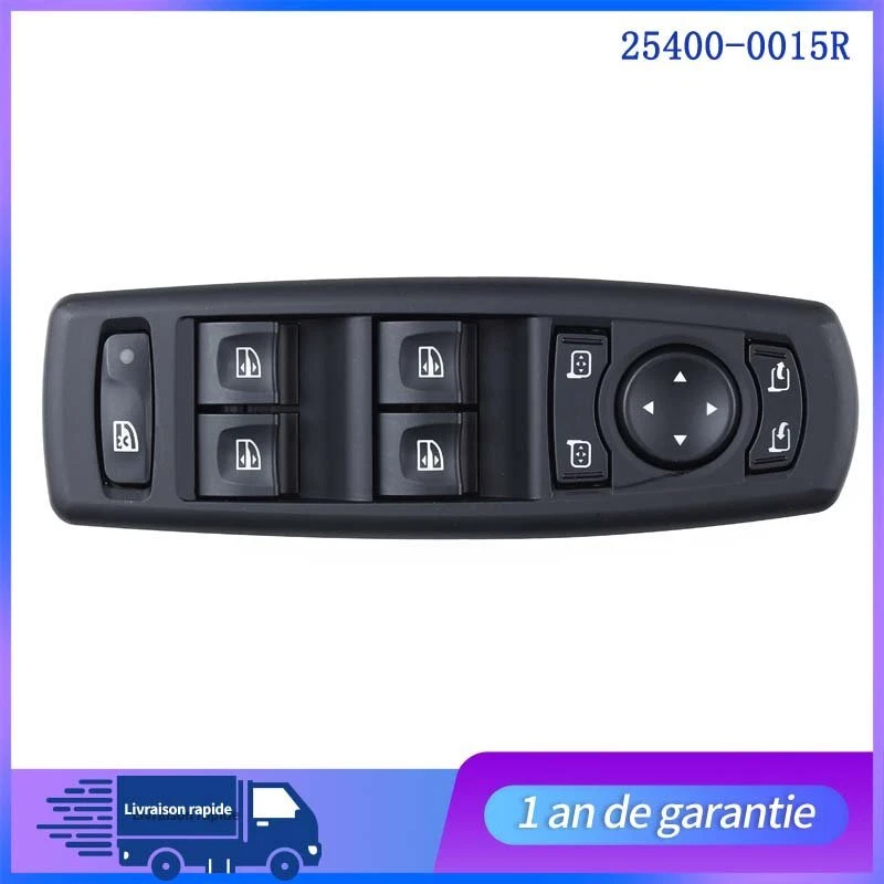 Lève-Vitre Bouton Gauche Commande Interrupteur Pour Mégane 3 Laguna 3 Fluence - Photo 3/4