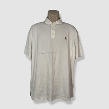  110 Polo Ralph Lauren Men's White Classic-Fit Short Sleeve Shirt Size XL