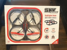 SKYKING Quadcopter Drone with Video Camera 4gb SD Card DR775R NIB