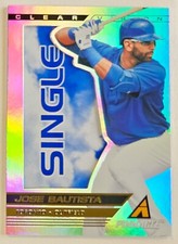 2013 Pinnacle Clear Vision Hitting Single #18 Jose Bautista Blue Jays