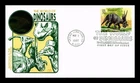 US COVER EINIOSAURUS WORLD OF DINOSAURS FDC PANDA THERMOGRAPHED CACHET