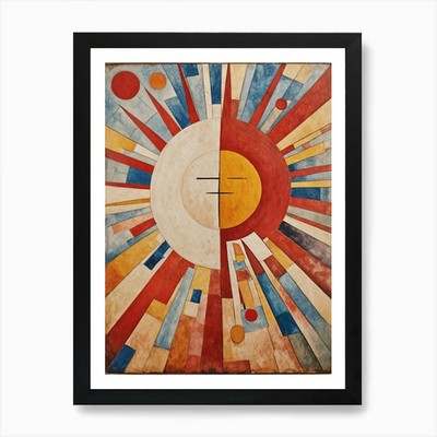Sunburst No1 Kunstdruck gerahmt Wandbild Poster Leinwanddruck Bild