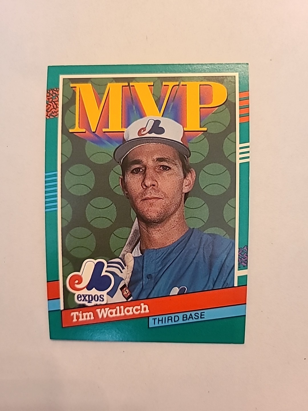 1990 Leaf Tim Wallach #406 MVP Montreal Expos Baseball Card