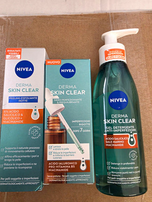 NIVEA Derma Skin Clear Gel Reiniger+Peeling+Serum Salicylsäure 150 ml