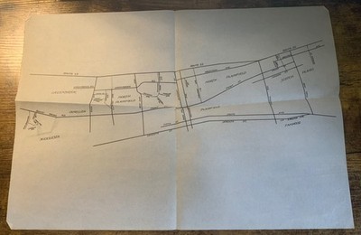 Vintage Map North Plainfield Plainfield Middlesex Greenbrook NJ Rt 22 Streets