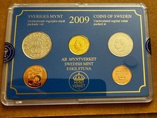 SCHWEDEN Sweden 2009 Kursm&uuml;nzensatz KMS SEALED MINT SET OVP &middot; KM# MS120